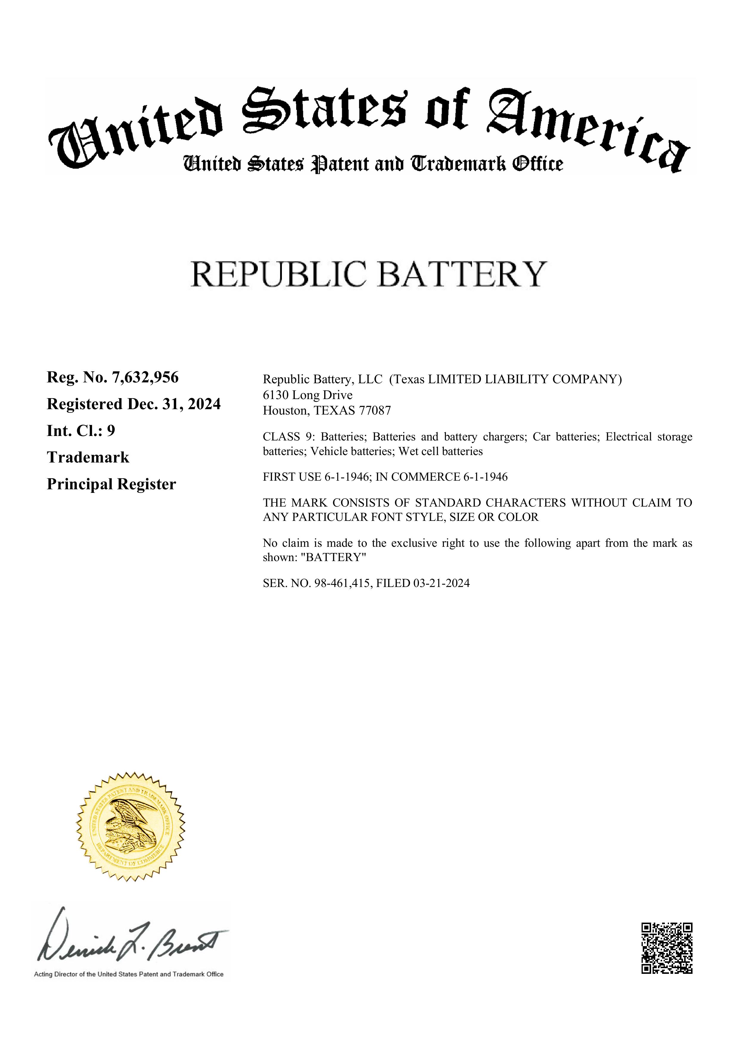 Republic Battery